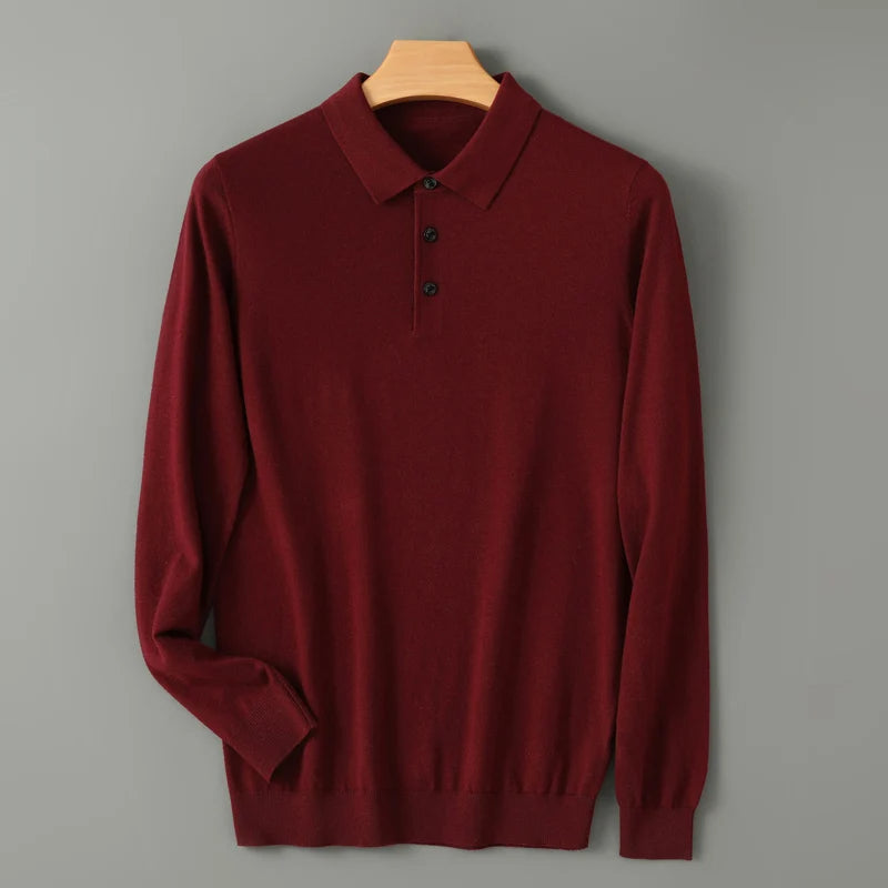 Damiano Merino Cashmere Polo Shirt