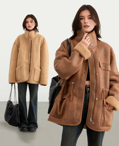 Donatella Reversible Shearling Parka