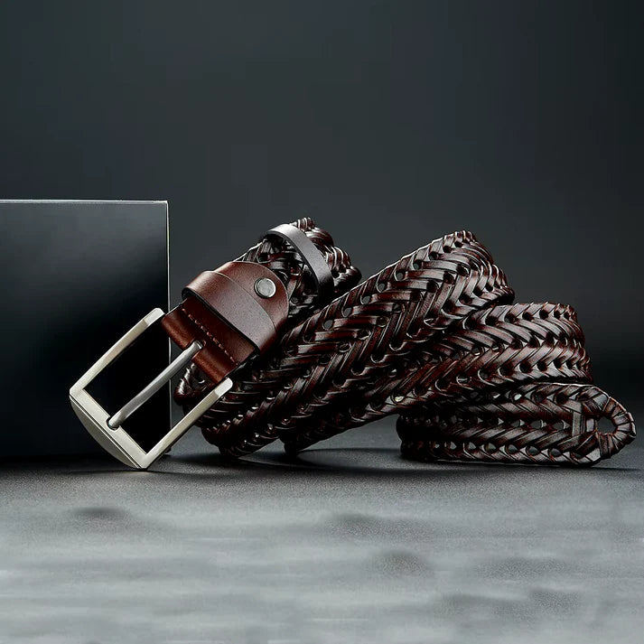 Ugo Woven Genuine Leather Belt