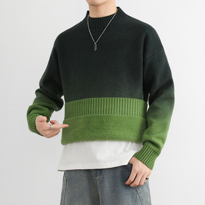 Pull ras du cou en tricot Gioele