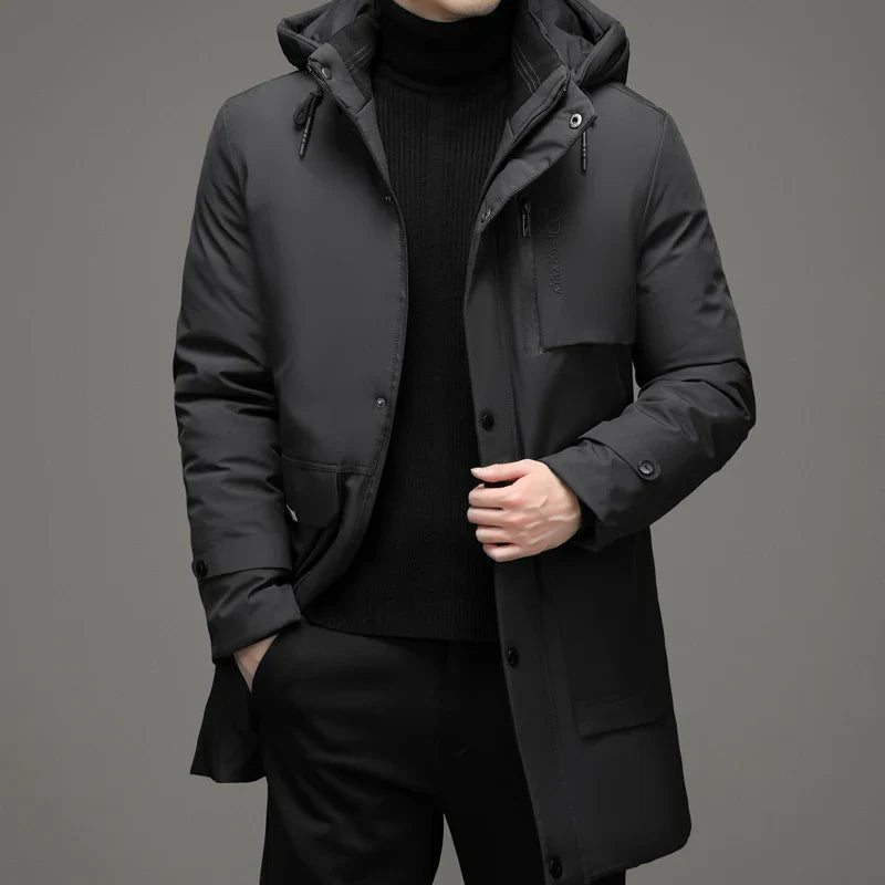 Alberto Monogram Down Coat