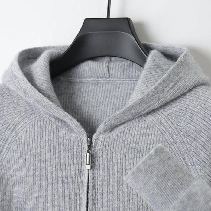 Alessandro Royal Cashmere Merino Wool Zip-Up