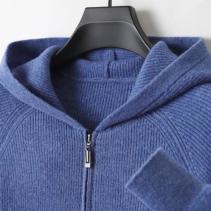 Alessandro Royal Cashmere Merino Wool Zip-Up