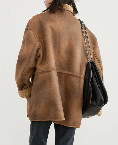 Donatella Reversible Shearling Parka