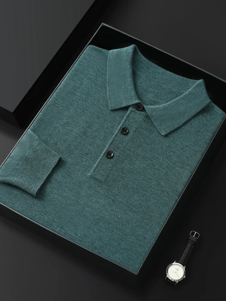 Damiano Merino Cashmere Polo Shirt