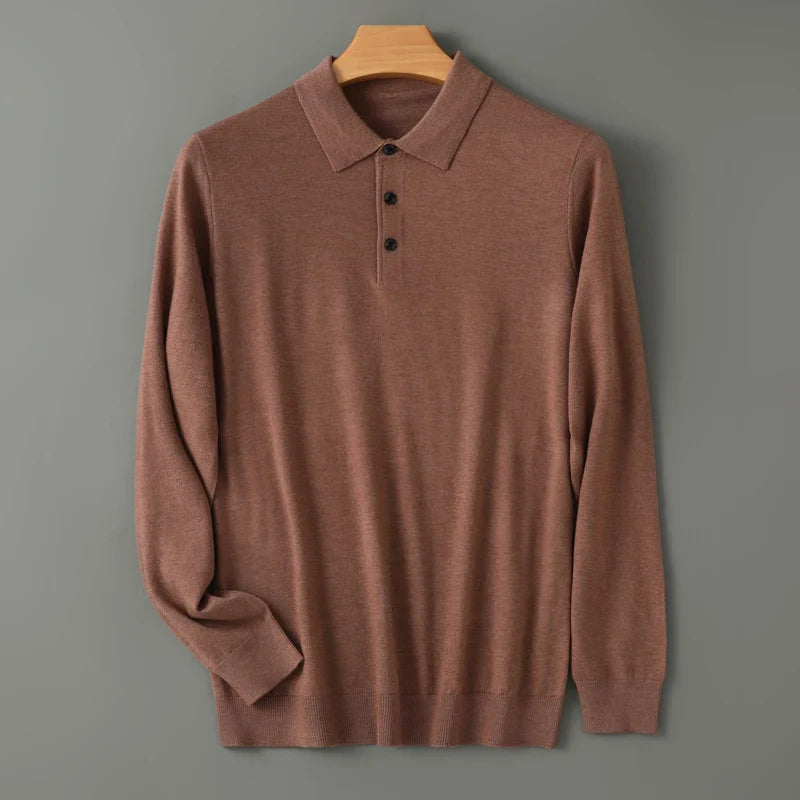 Damiano Merino Cashmere Polo Shirt