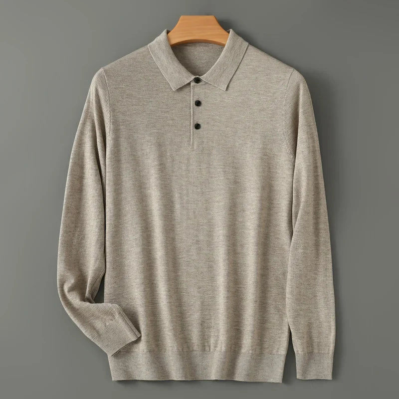 Damiano Merino Cashmere Polo Shirt