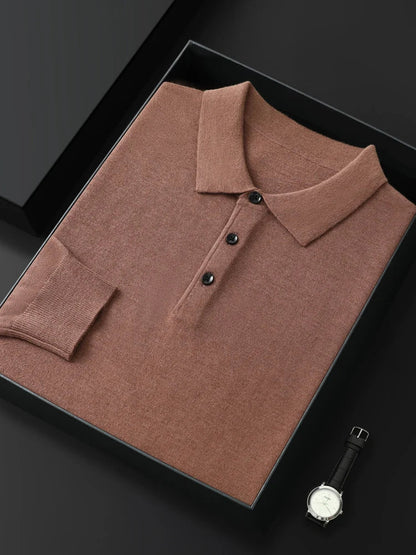 Damiano Merino Cashmere Polo Shirt