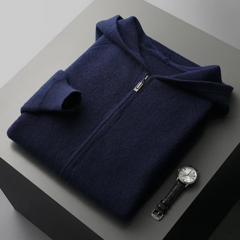 Alessandro Royal Cashmere Merino Wool Zip-Up