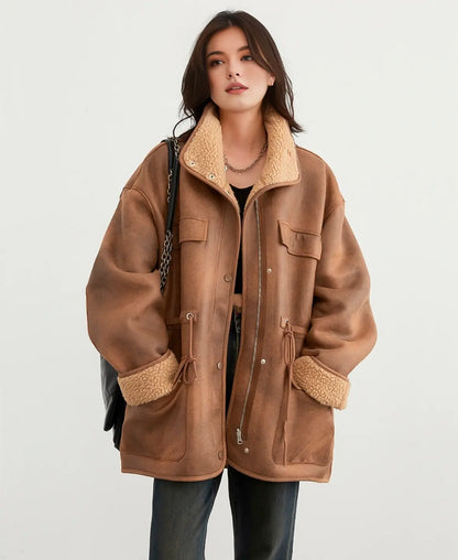 Donatella Reversible Shearling Parka