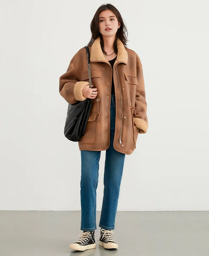 Donatella Reversible Shearling Parka