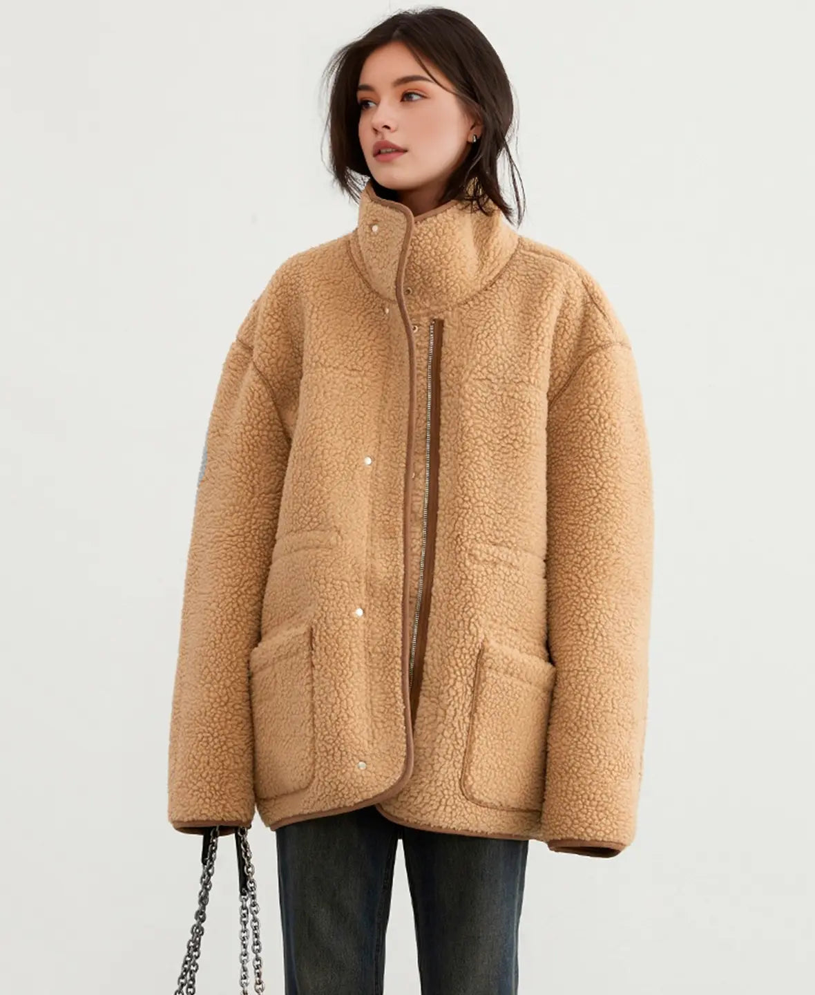 Donatella Reversible Shearling Parka