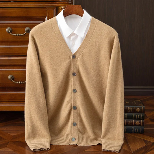 Mimmo 100% Merino Wool Cardigan