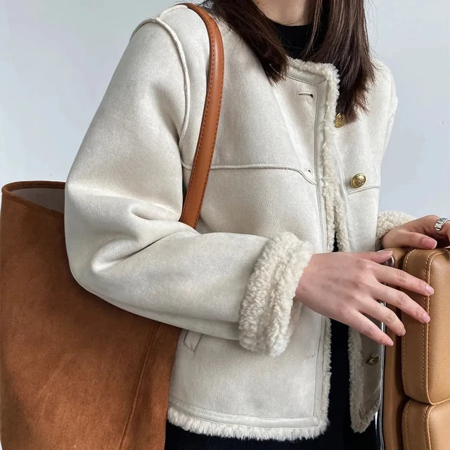 Camilla Buttoned Shearling Jacket