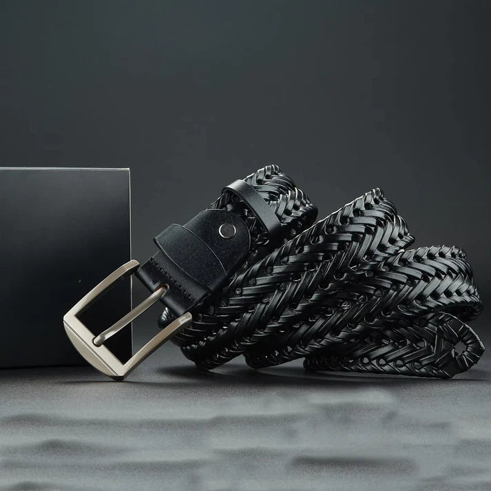 Ugo Woven Genuine Leather Belt