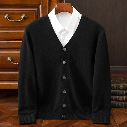 Mimmo 100% Merino Wool Cardigan