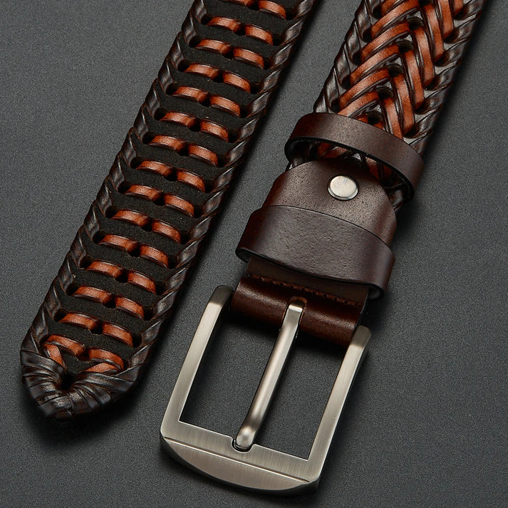 Ugo Woven Genuine Leather Belt