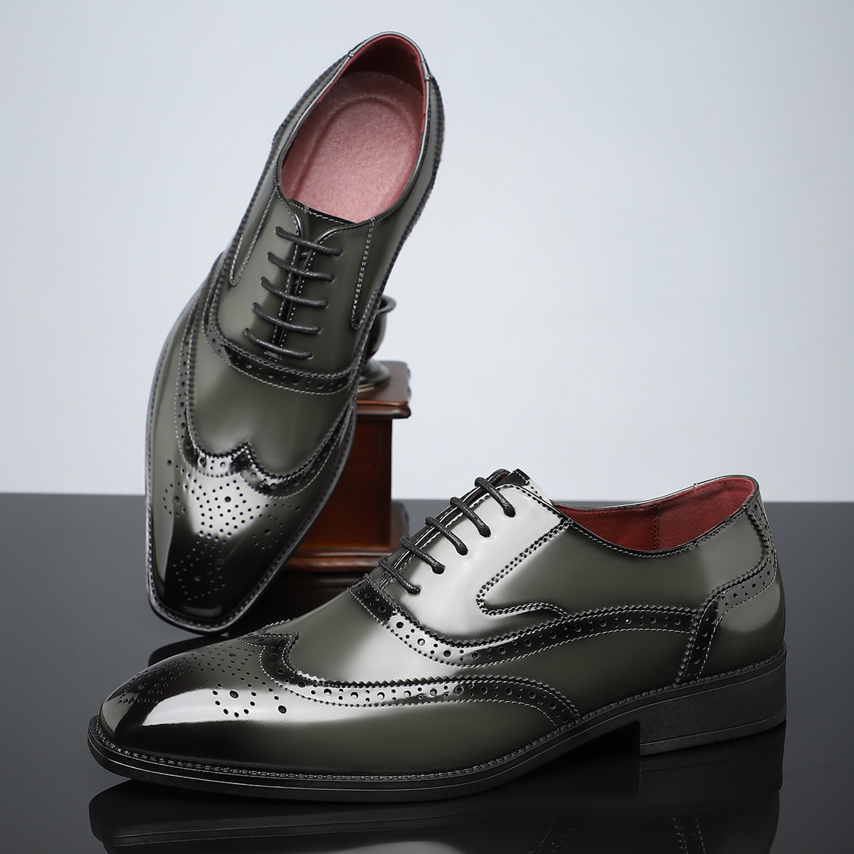 Ernesto Leather Brogue Dress Shoes