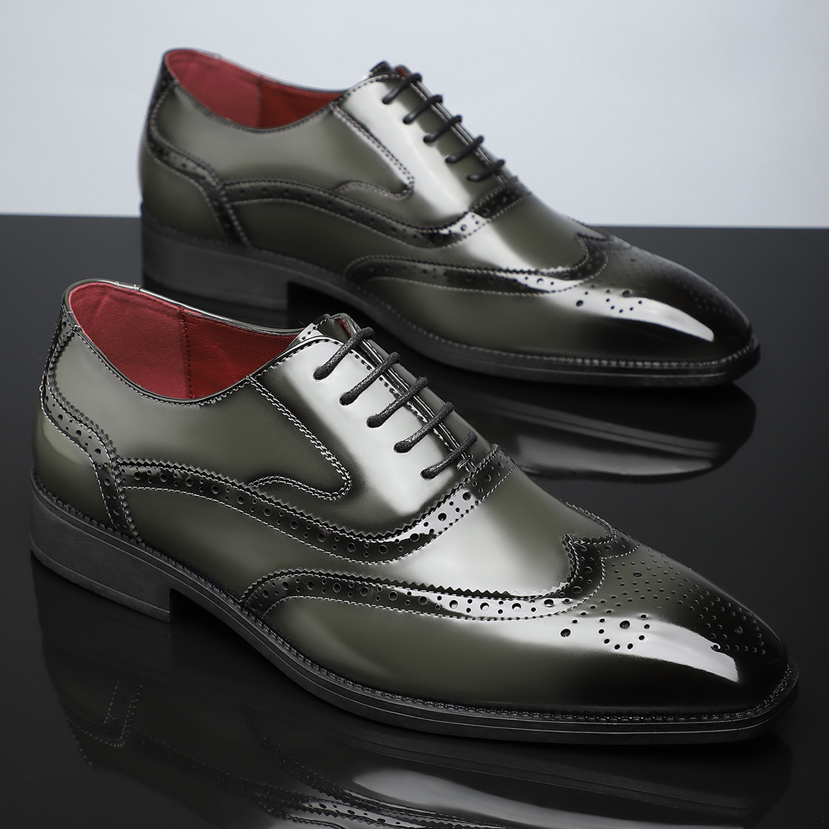 Ernesto Leather Brogue Dress Shoes