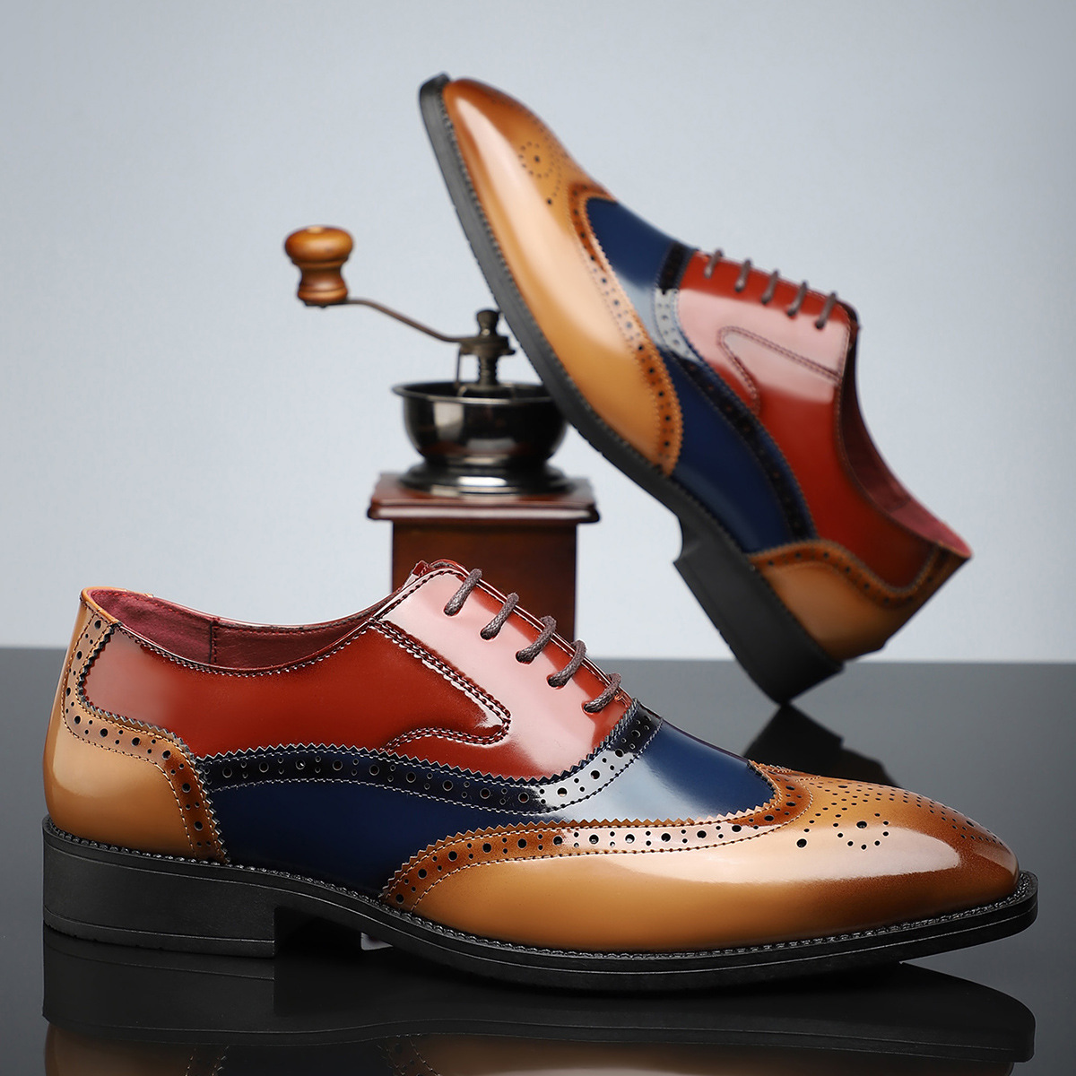 Ernesto Leather Brogue Dress Shoes