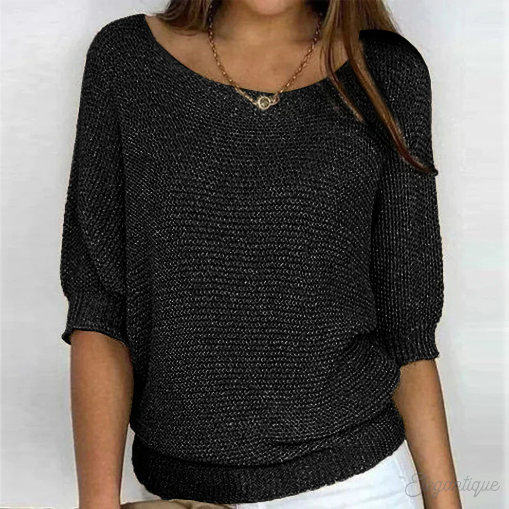 Nicoletta Relaxed Knit Top