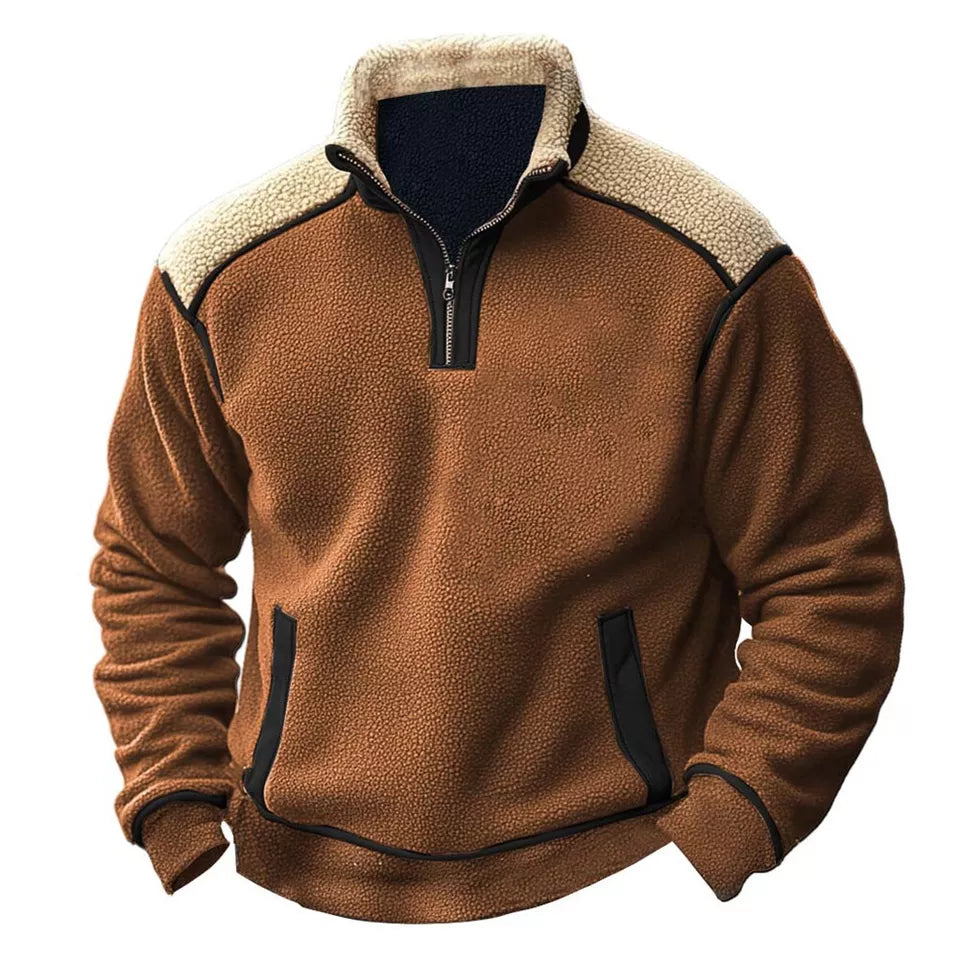 Massimo Retro Quartz Zipper Pullover