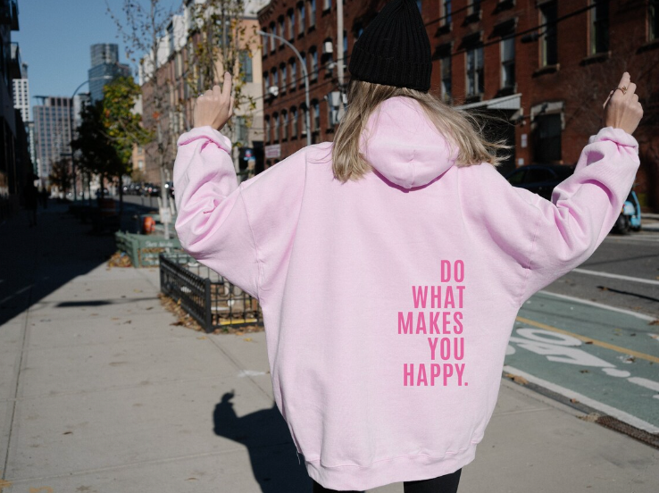 Jolanda Oversized Slogan Hoodie