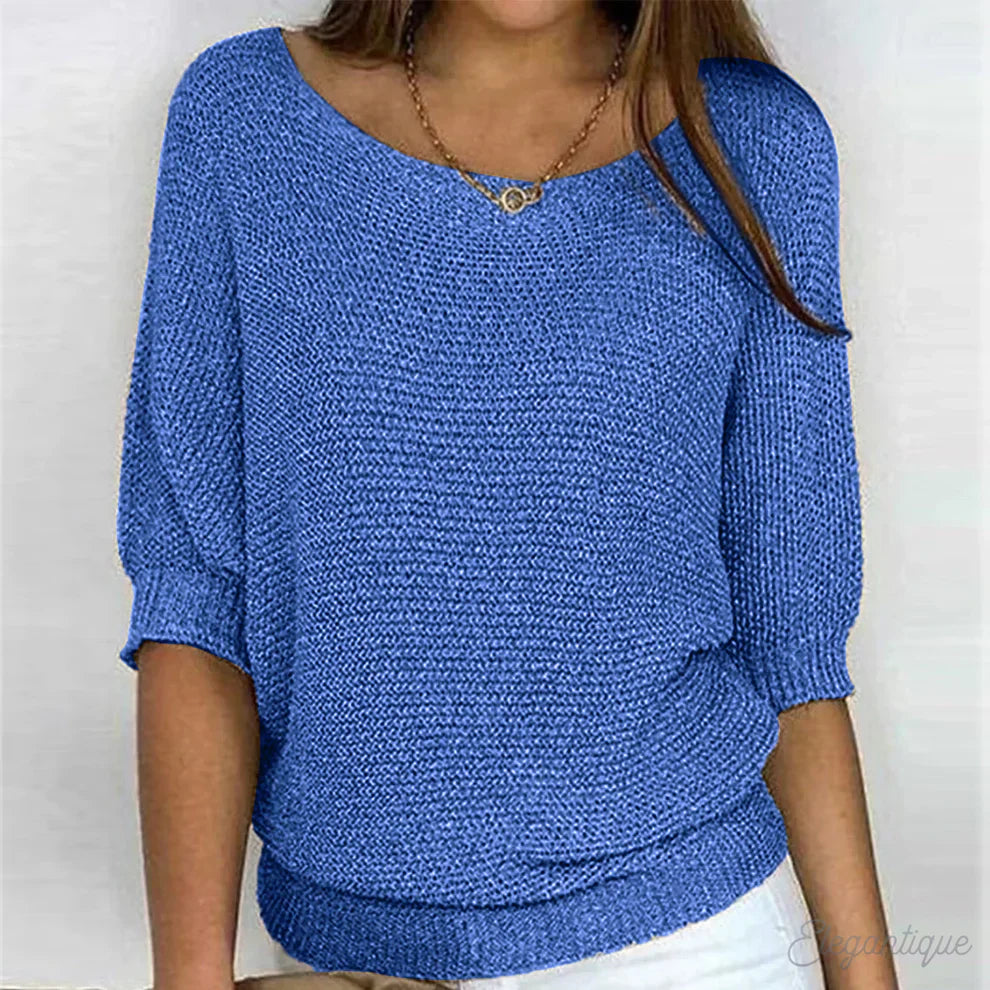 Nicoletta Relaxed Knit Top