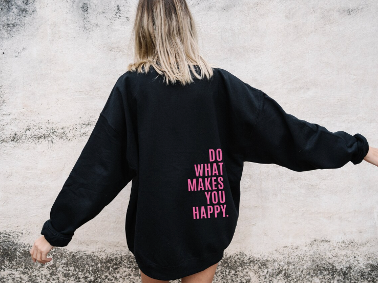 Jolanda Oversized Slogan Hoodie