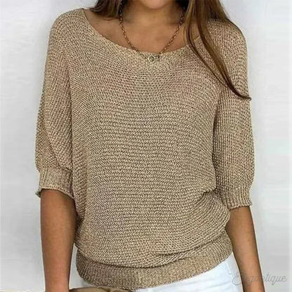 Nicoletta Relaxed Knit Top