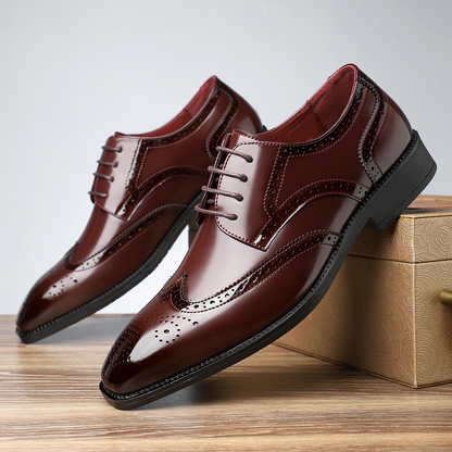 Ernesto Leather Brogue Dress Shoes