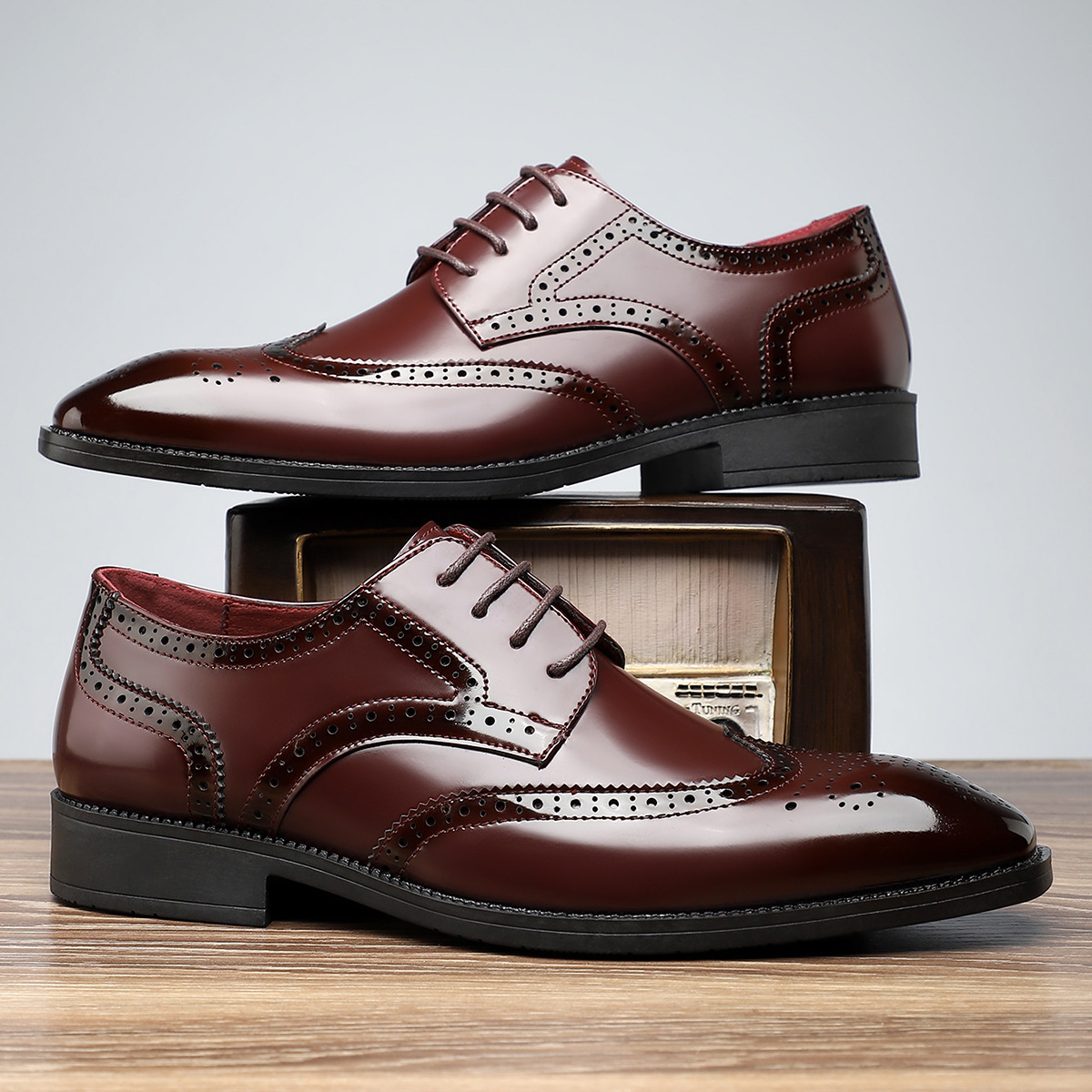 Ernesto Leather Brogue Dress Shoes