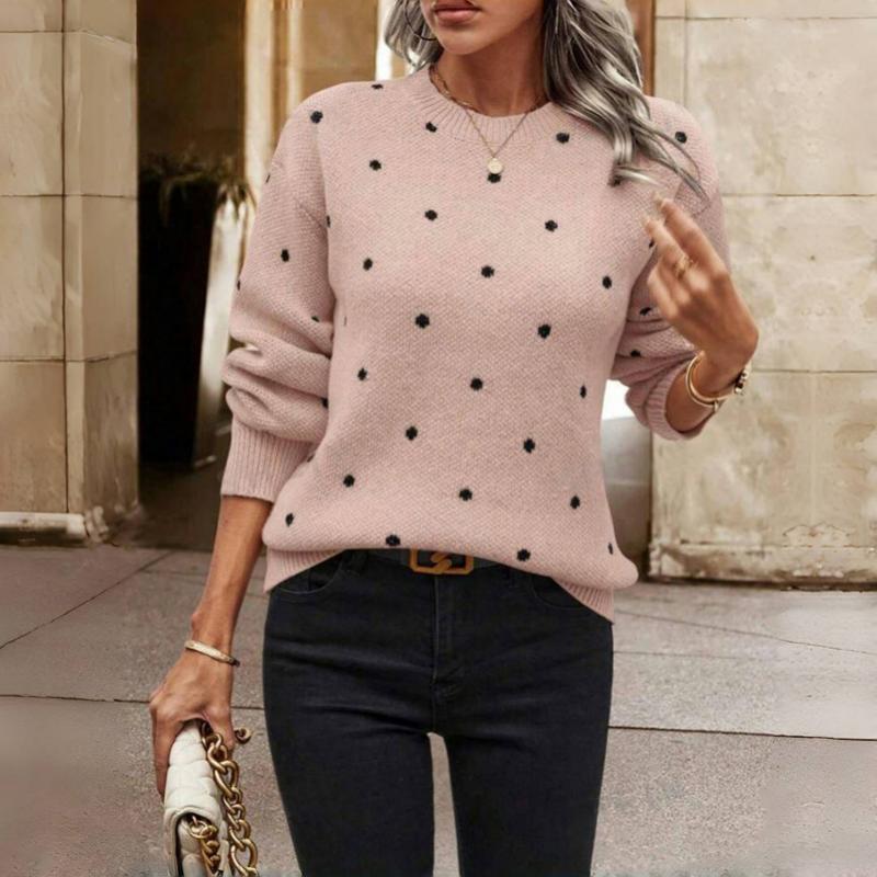 Milena Polka Dot Knitted Sweater