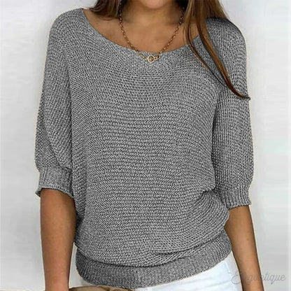 Nicoletta Relaxed Knit Top