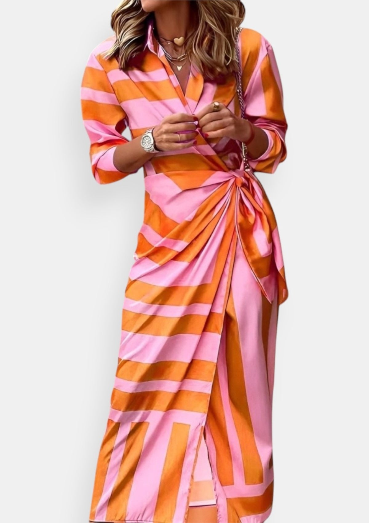 Liliana Elegant Wrap Dress