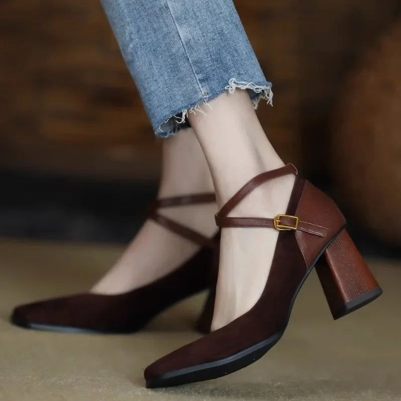 Fabia Square Toe Heel