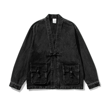 Aurelio Vintage Wash Denim Kimono