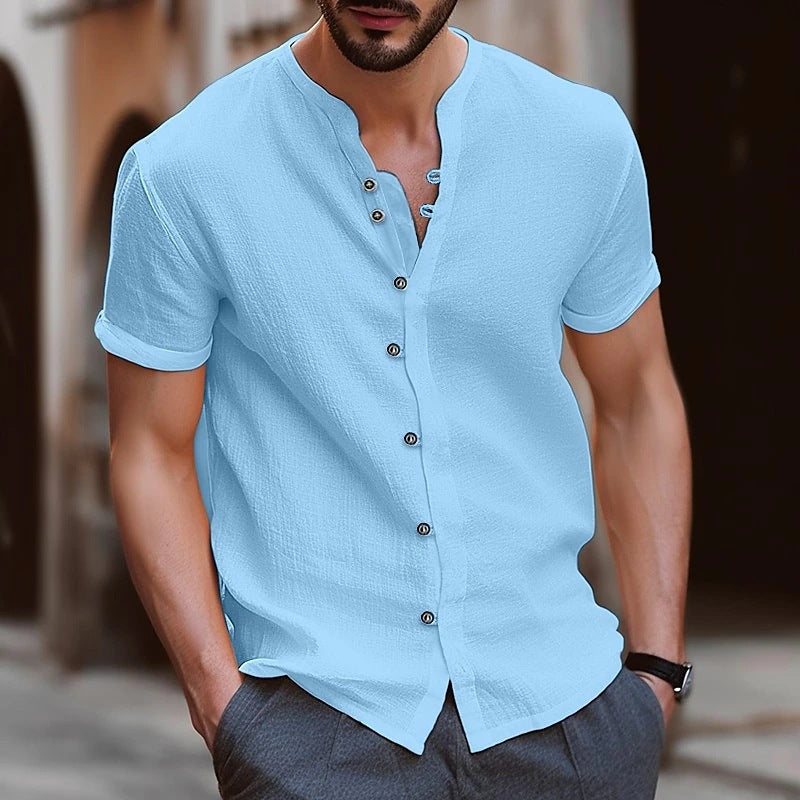 Eugenio Cove Retro Linen Shirt