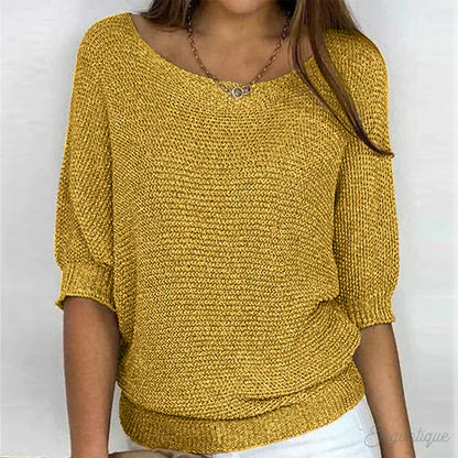 Nicoletta Relaxed Knit Top