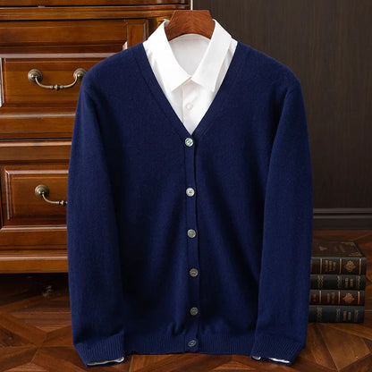 Mimmo 100% Merino Wool Cardigan